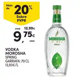 Continente vodka morosha spring promoção