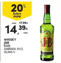 Continente Whisky j&b rare promoção