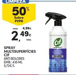 Continente spray multisuperfícies cif anti bolores promoção