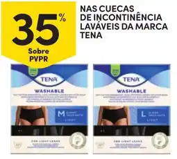 Continente Cuecas de incontinência laváveis tena promoção