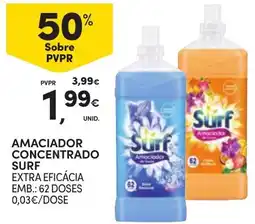 Continente Amaciador concentrado surf promoção
