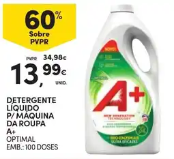 Continente Detergente liquido p/ maquina da roupa a+ optimal promoção
