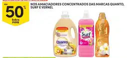 Continente Amaciadores concentrados das marcas quanto, surf e vernel promoção