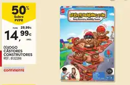 Continente jogo castores construtores promoção