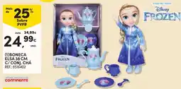 Continente Boneca elsa c/ conj. chá promoção