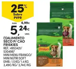 Continente Alimento seco p/ cão friskies promoção