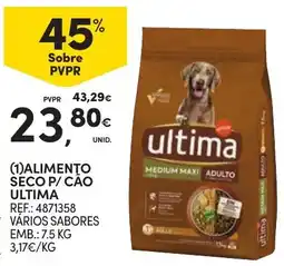 Continente Alimento seco p/ cão ultima promoção