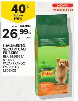 Continente Alimento seco p/ cão friskies promoção