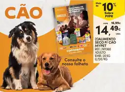 Continente Alimento seco p/ cão mype promoção