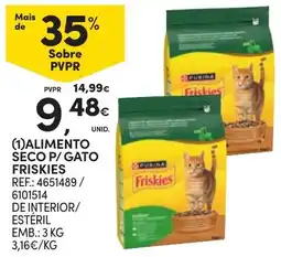 Continente alimento seco p/ gato friskies promoção