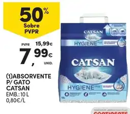 Continente absorvente p/ gato catsan promoção