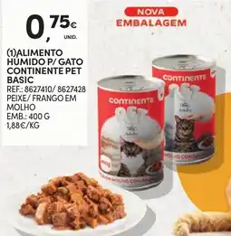 Continente Alimento Humido P/ Gato Continente Pet Basic promoção