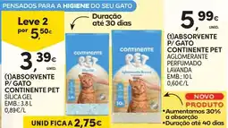 Continente Absorvente P/ gato continente pet promoção