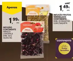 Continente Infusão continente hibisco/camomila promoção