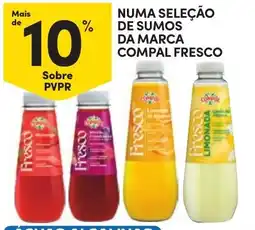 Continente sumos da marca compal fresco promoção