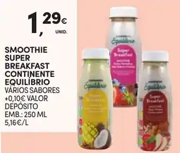 Continente Smoothie super breakfast continente equilíbrio promoção