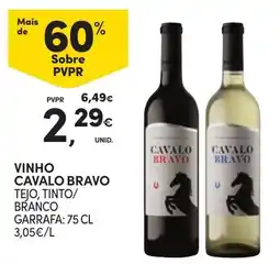 Continente vinho cavalo bravo promoção