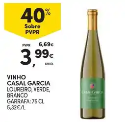Continente vinho casal garcia loureiro, verde, branco promoção