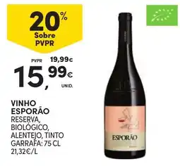 Continente vinho esporão reserva, biológico, alentejo, tinto promoção