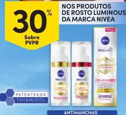 Continente NIVEA produtos de rosto luminosos promoção