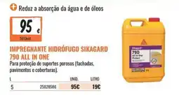 Obramat Impregnante hidrófugo sikagard 790 all in one promoção