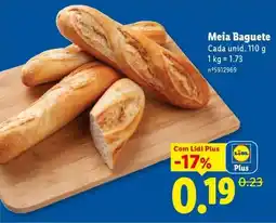 Lidl Meia Baguete promoção