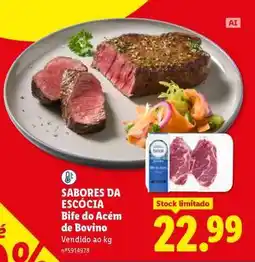 Lidl SABORES DA ESCÓCIA Bife do Acém de Bovino promoção