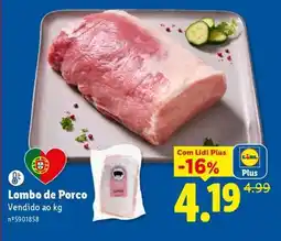 Lidl Lombo de Porco promoção