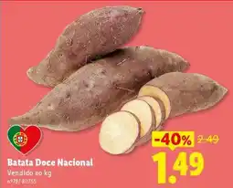 Lidl Batata Doce Nacional promoção
