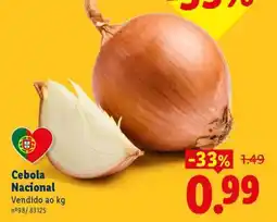 Lidl Cebola Nacional promoção