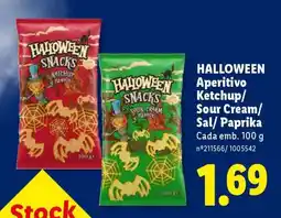 Lidl HALLOWEEN Aperitivo promoção