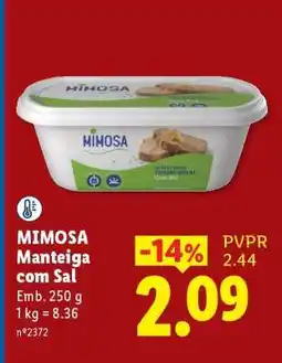 Lidl MIMOSA Manteiga com Sal promoção