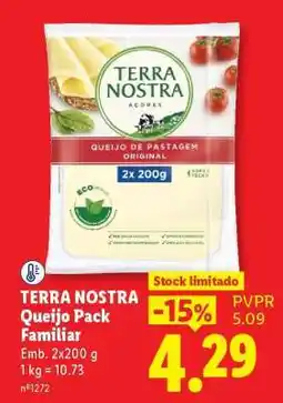 Lidl TERRA NOSTRA Queijo Pack Familiar promoção