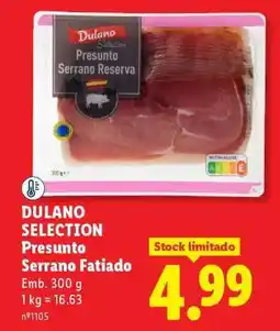 Lidl DULANO SELECTION Presunto Serrano Fatiado promoção