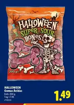 Lidl HALLOWEEN Gomas Ácidas promoção