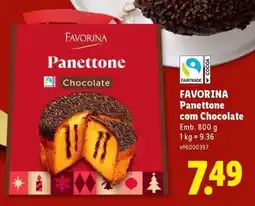 Lidl Favorina Panettone com Chocolate promoção