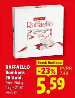 Lidl RAFFAELLO Bombons 26 Unid promoção