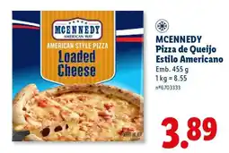 Lidl MCENNEDY Pizza de Queijo Estilo Americano promoção