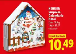 Lidl KINDER Surpresa Calendário Natal promoção