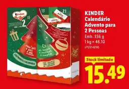 Lidl KINDER Calendário Advento para 2 Pessoas promoção