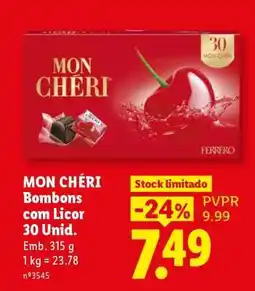 Lidl Mon Chéri promoção
