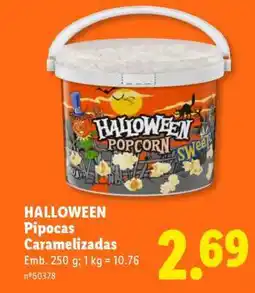 Lidl Halloween Pipocas Caramelizadas promoção