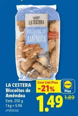 Lidl La Cestera Biscoitos de Amêndoa promoção