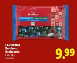 Lidl Favorina Bombons Recheados promoção
