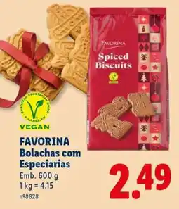 Lidl Favorina Bolachas com Especiarias promoção