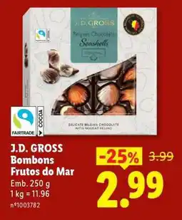 Lidl J.D. GROSS Bombons Frutos do Mar promoção