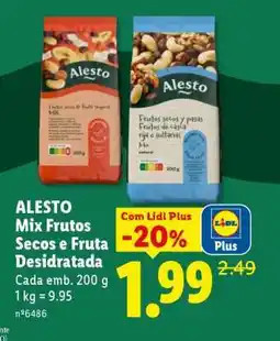 Lidl ALESTO Mix Frutos Secos e Fruta Desidratada promoção