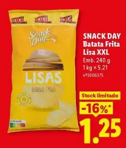 Lidl Snack Day Batata Frita Lisa XXL promoção