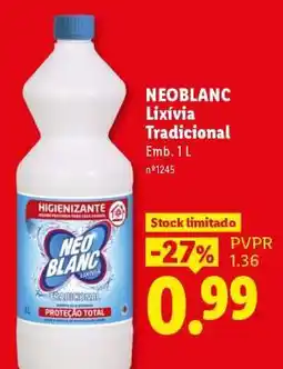 Lidl NeoBlanc Lixívia Tradicional promoção