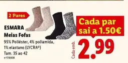 Lidl ESMARA Meias Fofas promoção